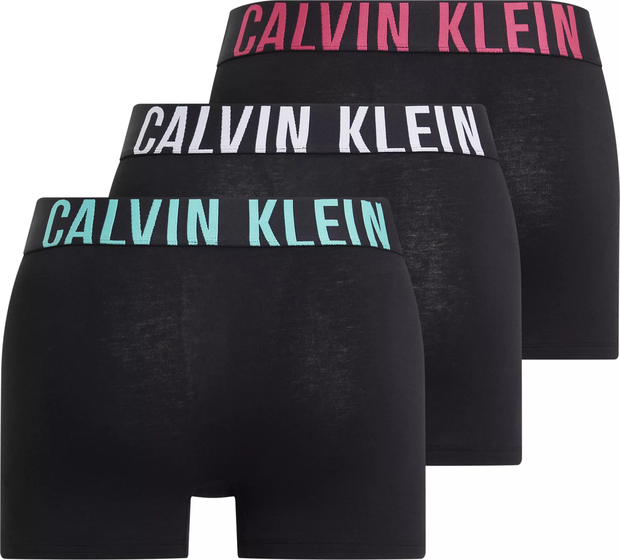 Calvin Klein 3 pack Trunk B-white/Fuchsia Fedora/Atl Lg