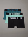 Calvin Klein 3 pack Intense Power Trunk Black/Tickled Green/Mediterrranea