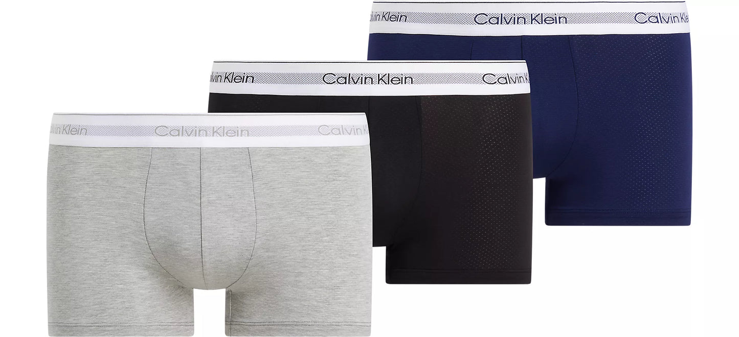 Calvin Klein 3 pack Trunk Mesh Black/New Navy/Grey Heather