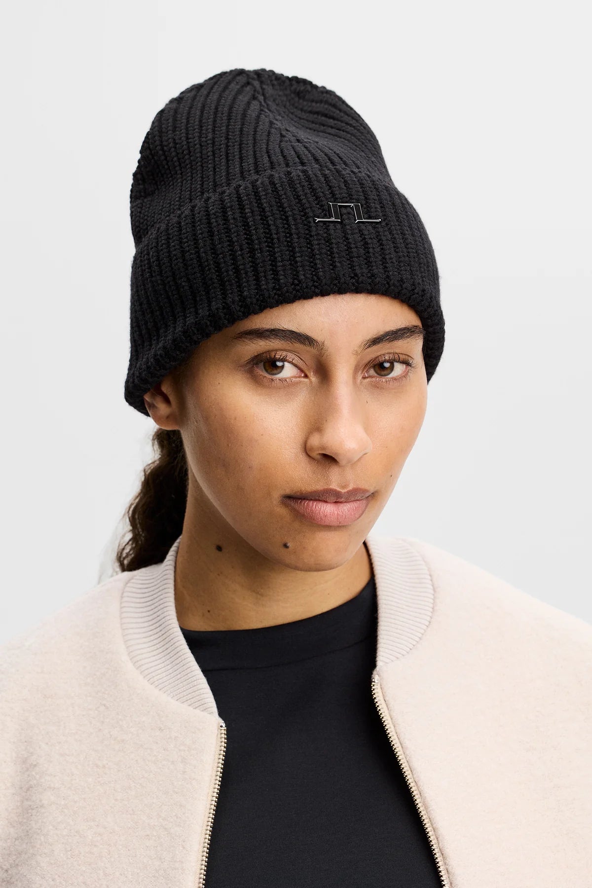 J.Lindeberg Merino Beanie Black - Mojo Independent Store