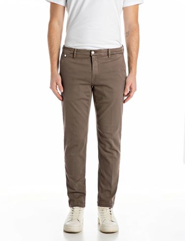 Replay Benni Hyperflex Regular Fit Chino Brown