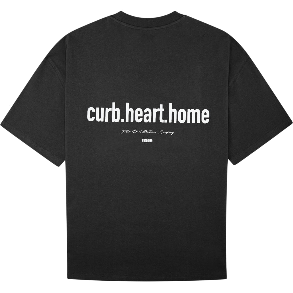 Woodbird Beam Solid Home Tee Black