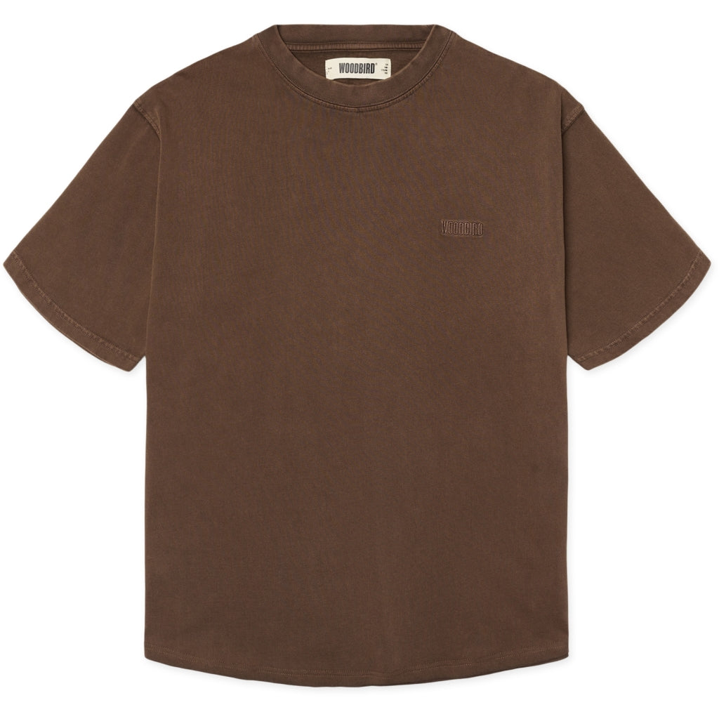 Woodbird Baine Warp Acid Tee Washed Brown - Mojo Independent Store