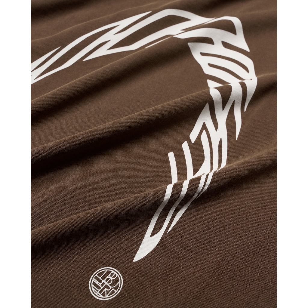 Woodbird Baine Warp Acid Tee Washed Brown - Mojo Independent Store