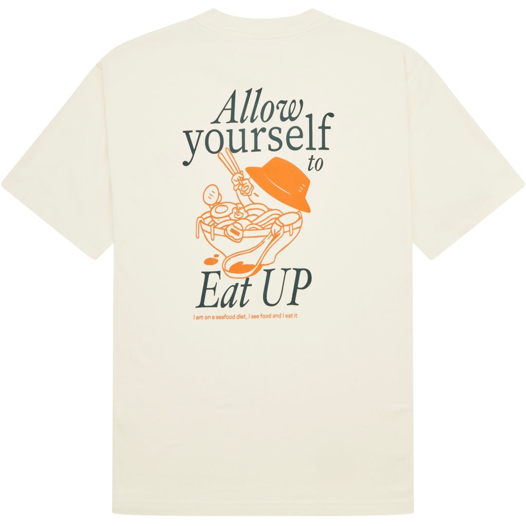 Woodbird Baine Eat Tee Off White