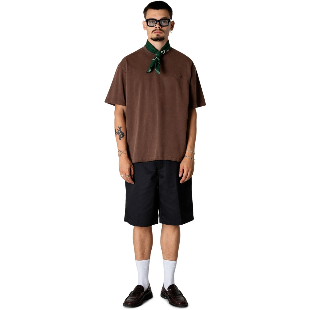 Woodbird Baine Warp Acid Tee Washed Brown - Mojo Independent Store