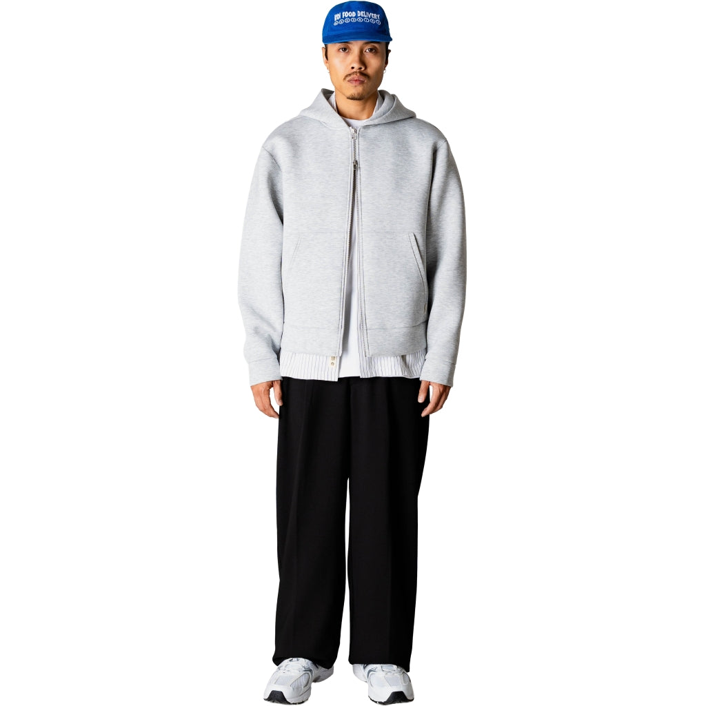 Woodbird Fuji Scooba Zip Hoodie Light Grey Melange - Mojo Independent Store