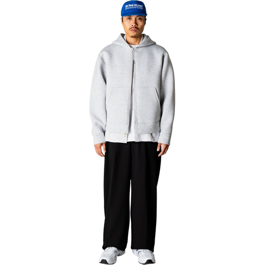 Woodbird Fuji Scooba Zip Hoodie Light Grey Melange - Mojo Independent Store