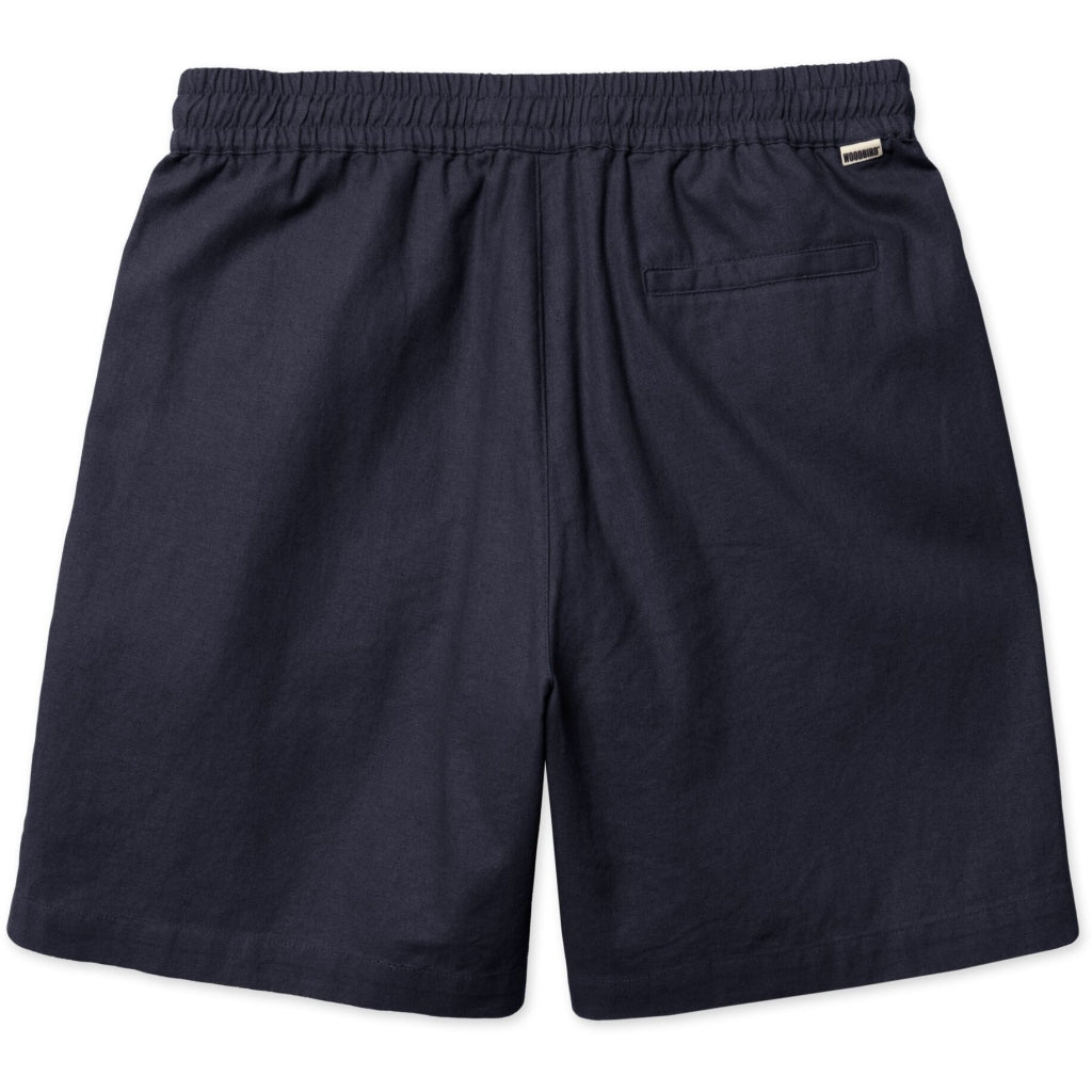 Woodbird Bommy Linen Shorts Navy - Mojo Independent Store