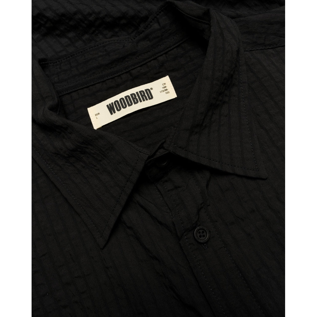 Woodbird Buzo Tian Shirt Black - Mojo Independent Store