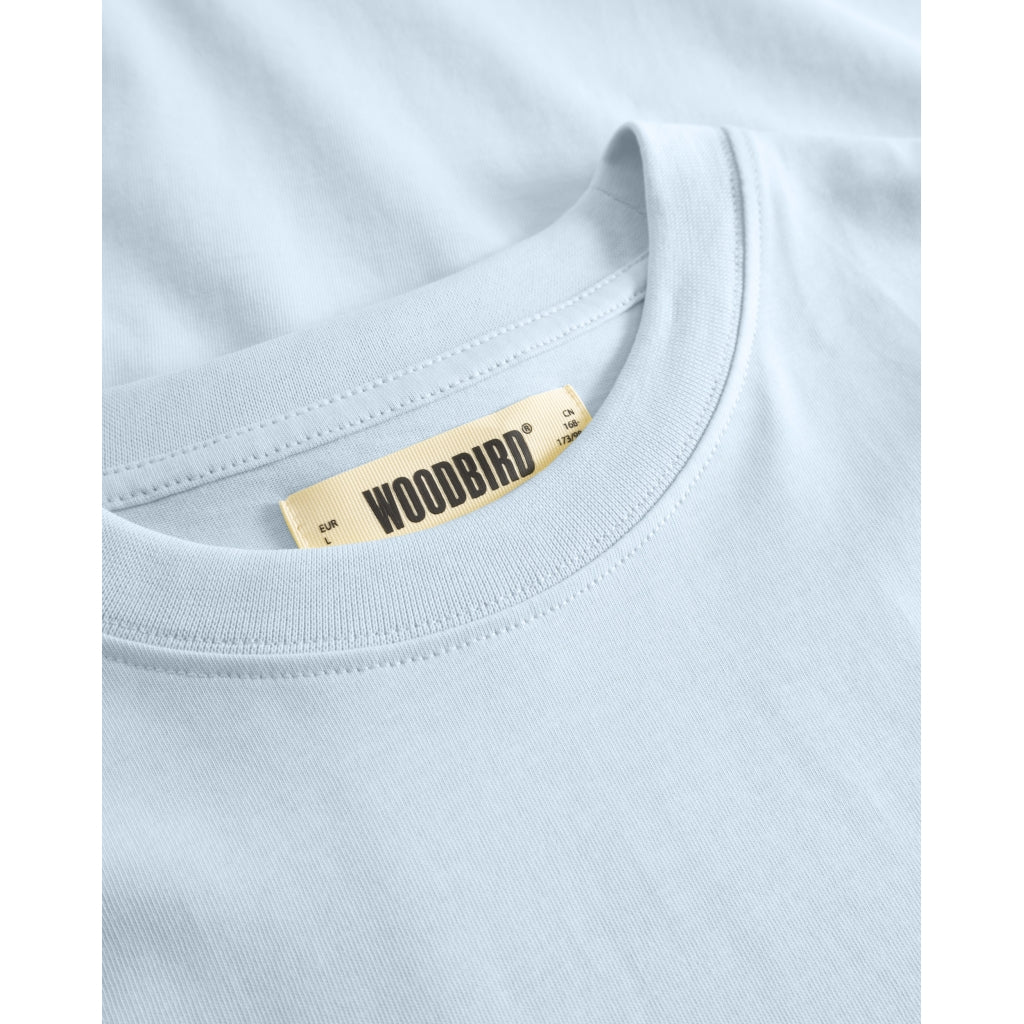 Woodbird Baine Base Tee Dusty Blue - Mojo Independent Store