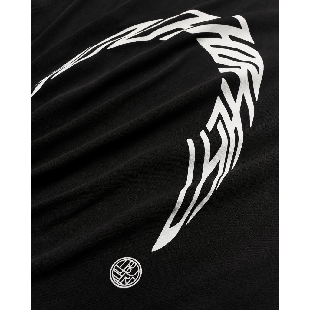 Woodbird Baine Warp Acid Tee Washed Black - Mojo Independent Store