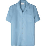 Colorful Standard Linen Short Sleeved Shirt Seaside Blue