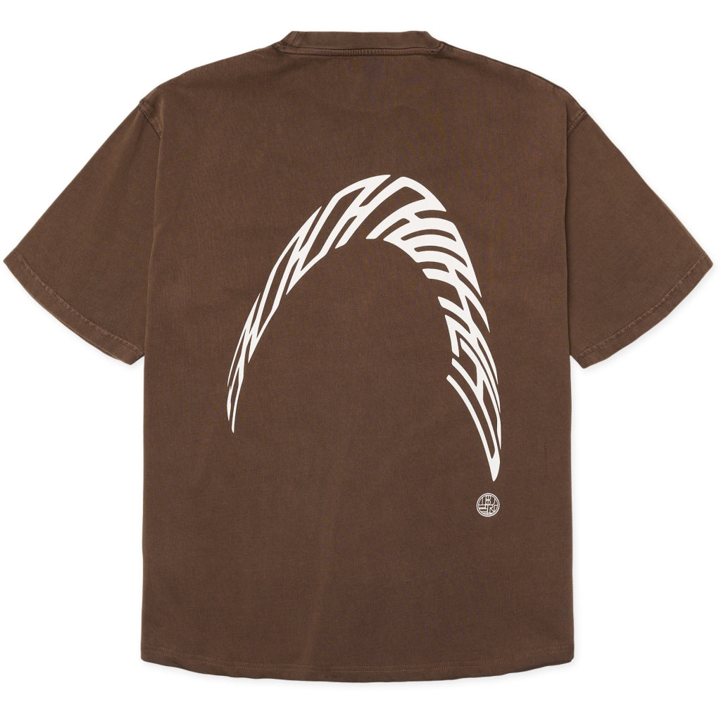 Woodbird Baine Warp Acid Tee Washed Brown - Mojo Independent Store