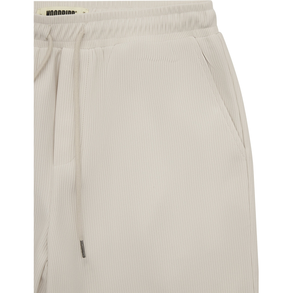 Woodbird Ivo Plisse Pant Off White