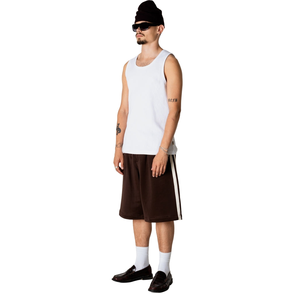 Woodbird Chang Track Shorts Dark Brown - Mojo Independent Store