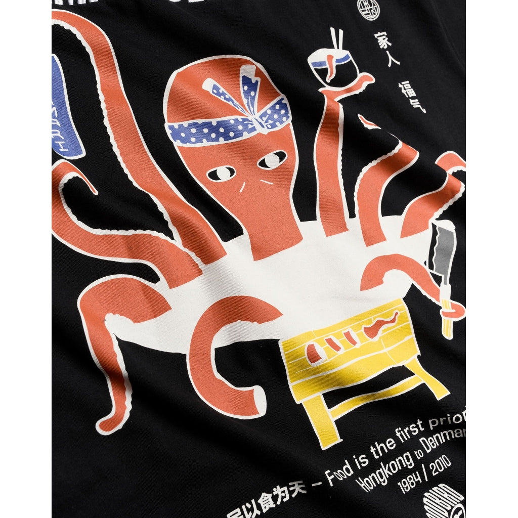 Woodbird Baine Octo Tee Black - Mojo Independent Store