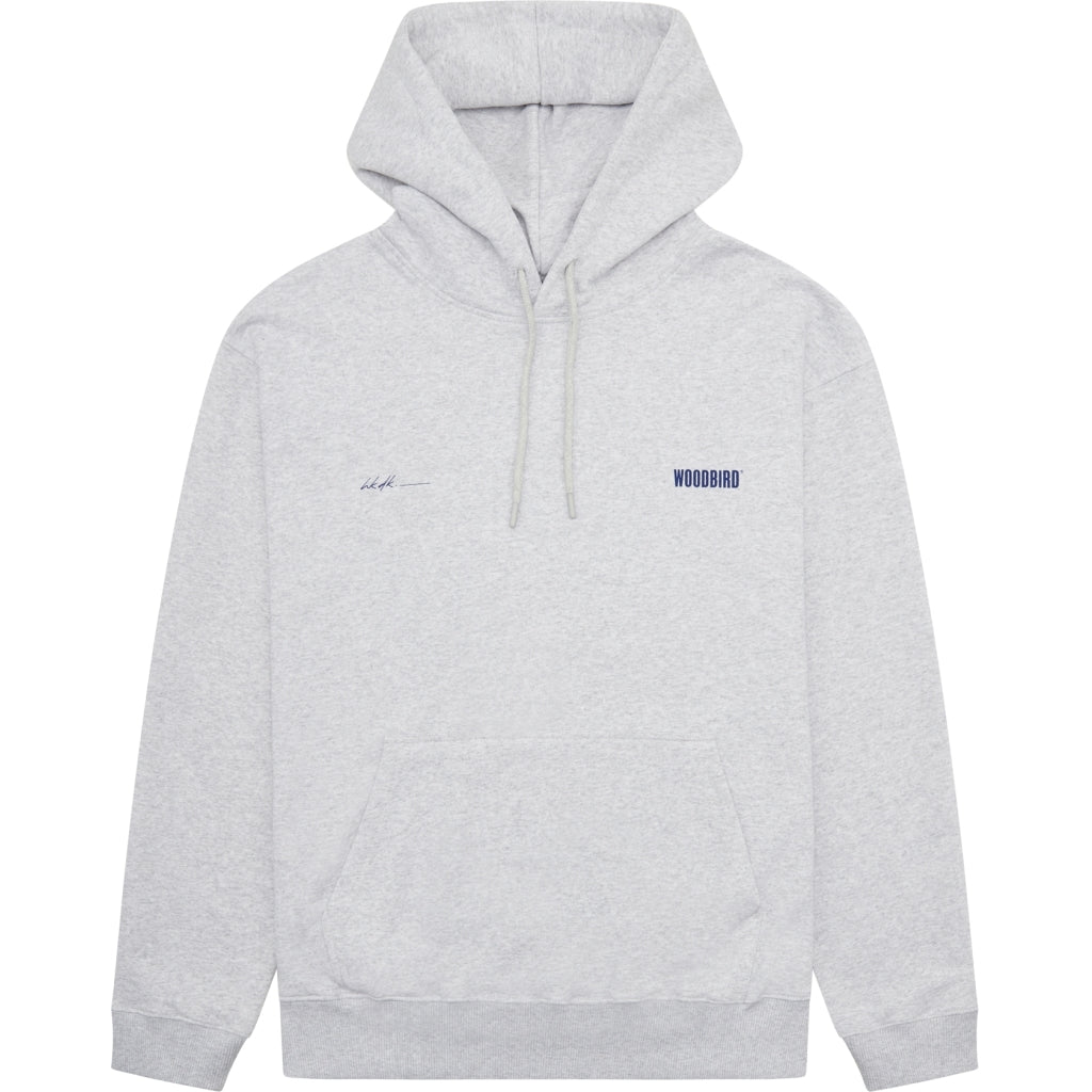 Woodbird Pacs Base Hoodie Snow Melange