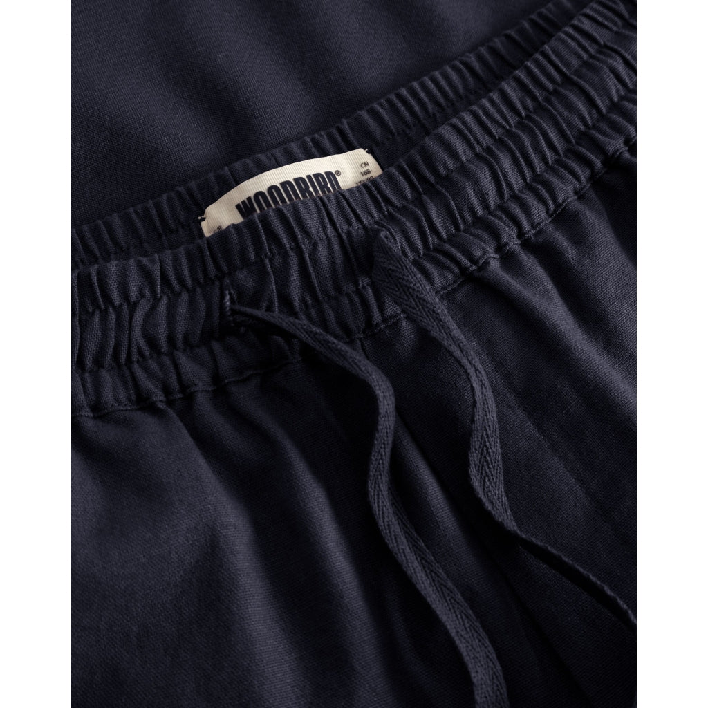 Woodbird Bommy Linen Shorts Navy - Mojo Independent Store