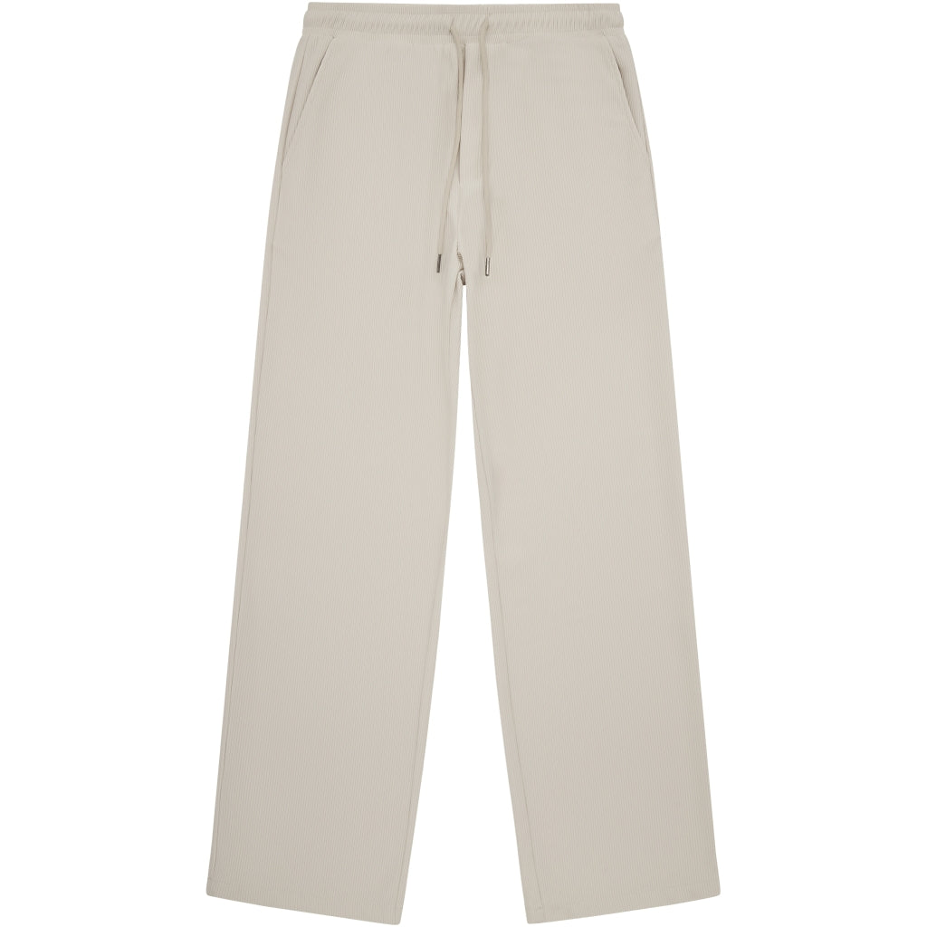 Woodbird Ivo Plisse Pant Off White