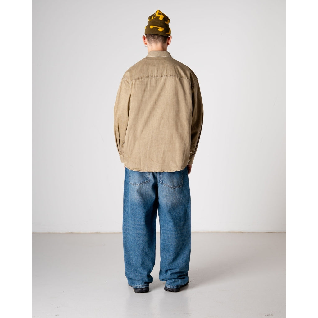 Woodbird Jong Washed Shirt Brown