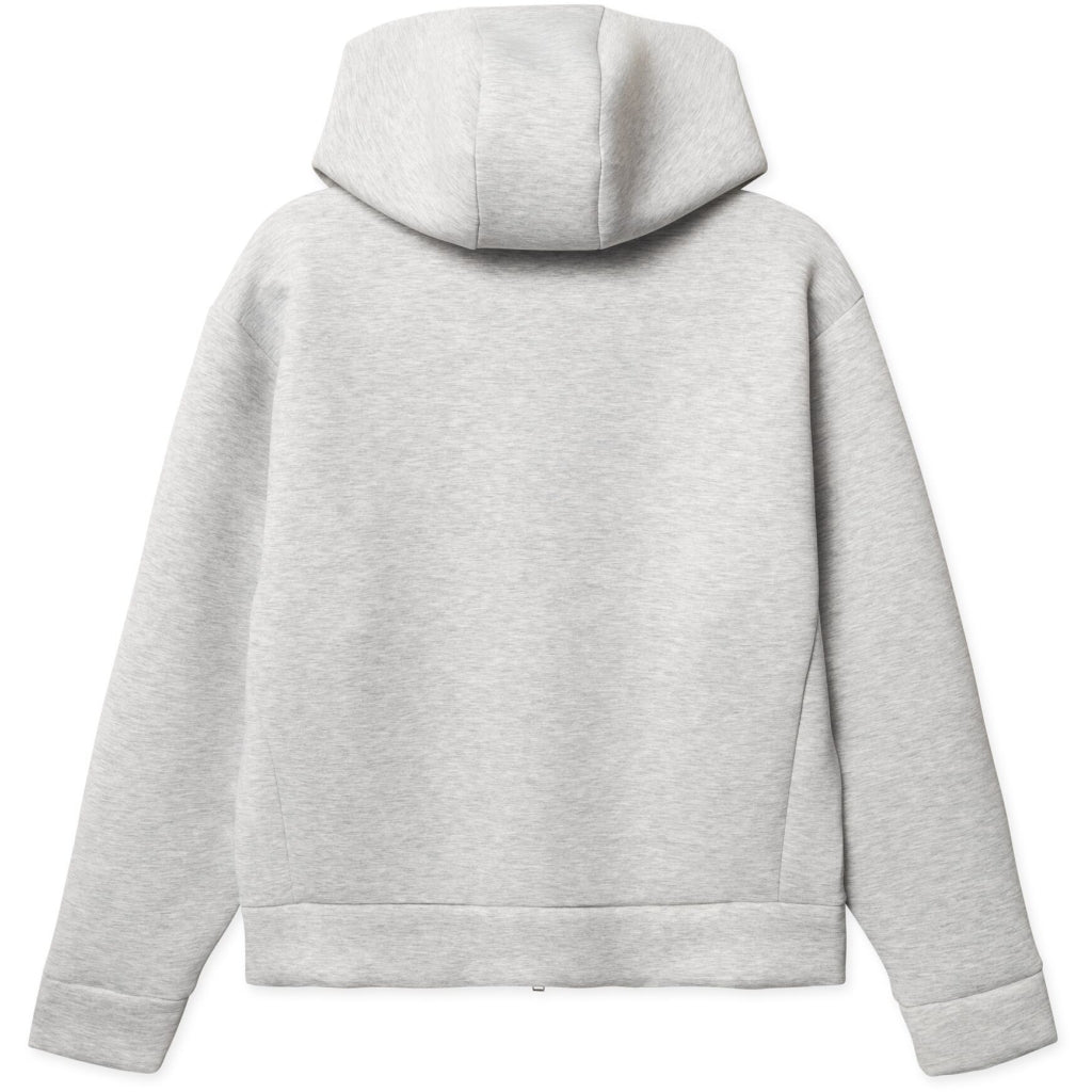 Woodbird Fuji Scooba Zip Hoodie Light Grey Melange - Mojo Independent Store