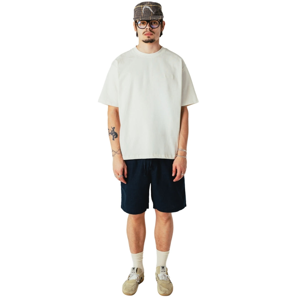 Woodbird Bommy Linen Shorts Navy - Mojo Independent Store