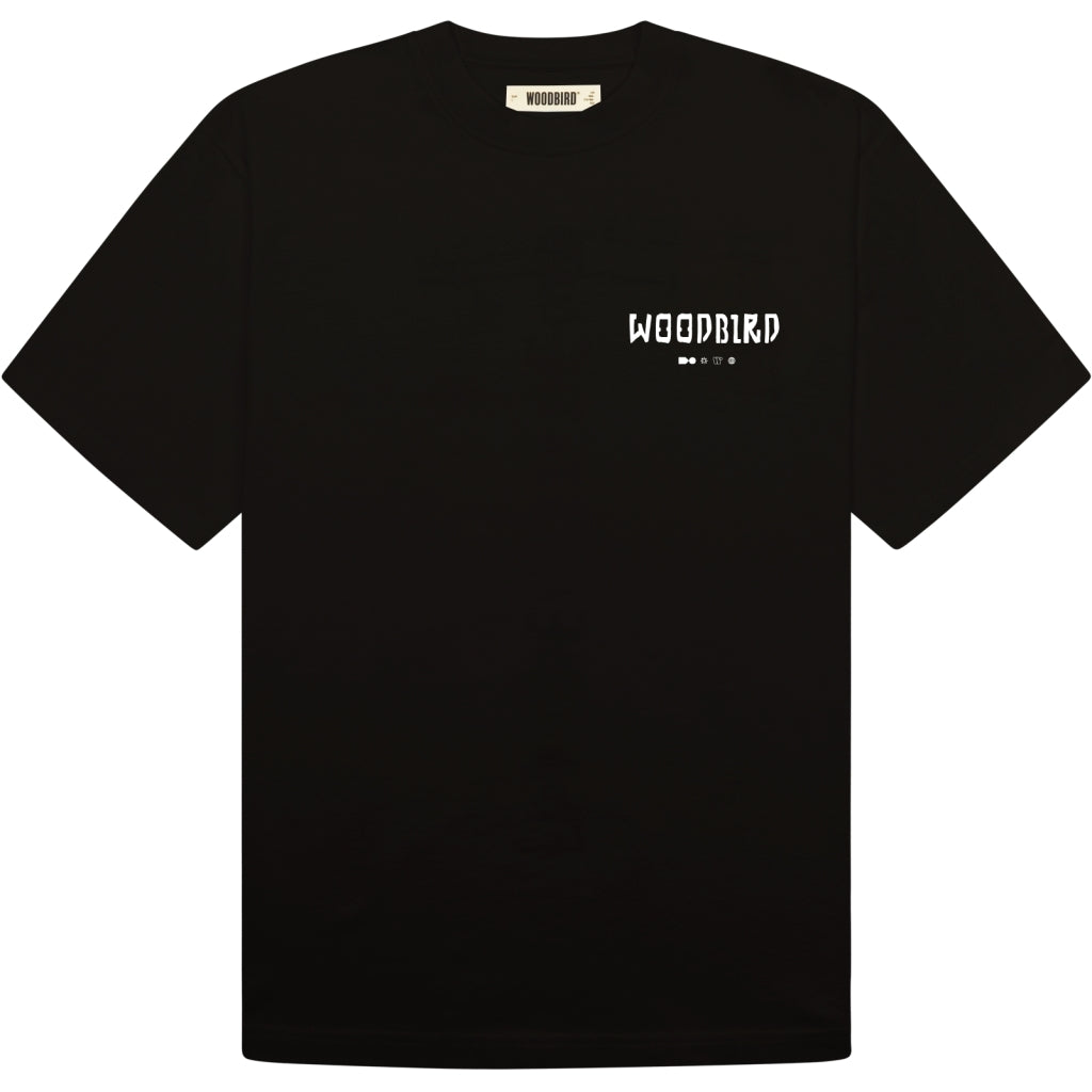 Woodbird Baine Serve Tee Black