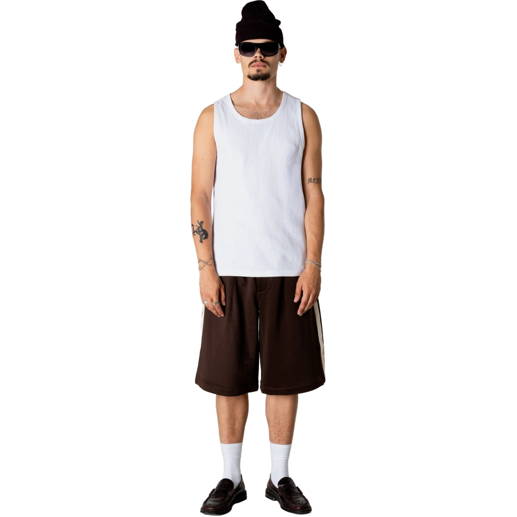 Woodbird Chang Track Shorts Dark Brown - Mojo Independent Store