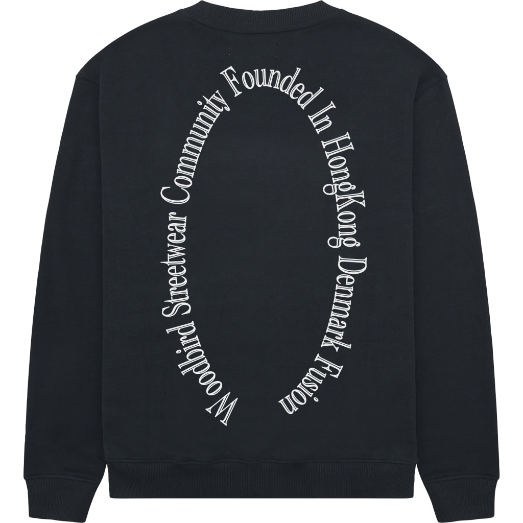 Woodbird Cane Founded Crew Black