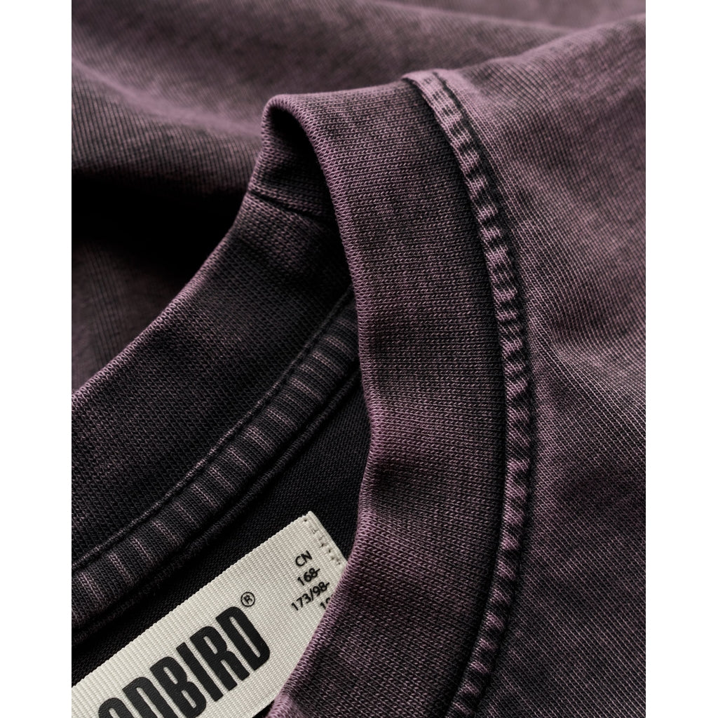 Woodbird Beam Tinted Tee Dusty Violet