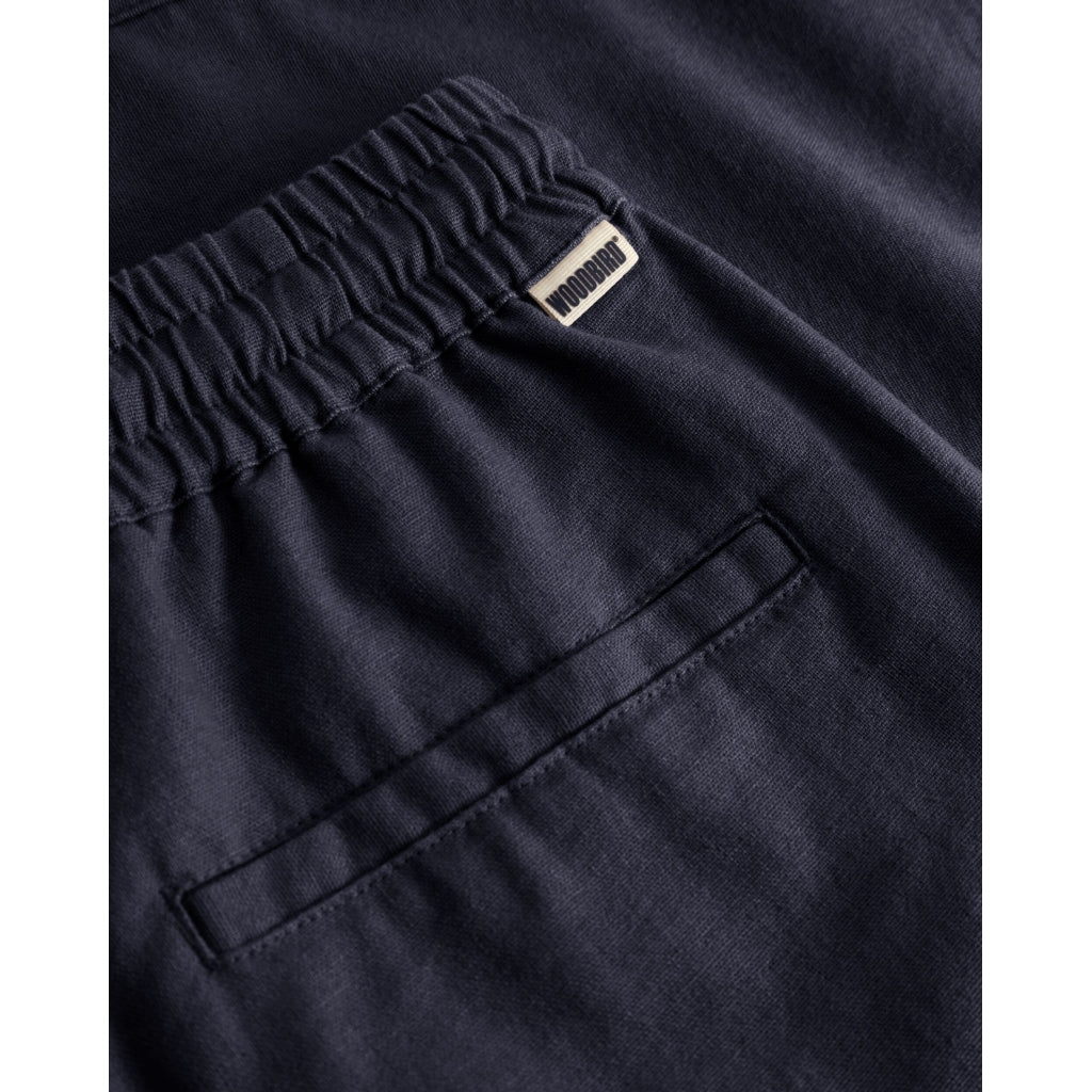Woodbird Bommy Linen Shorts Navy - Mojo Independent Store