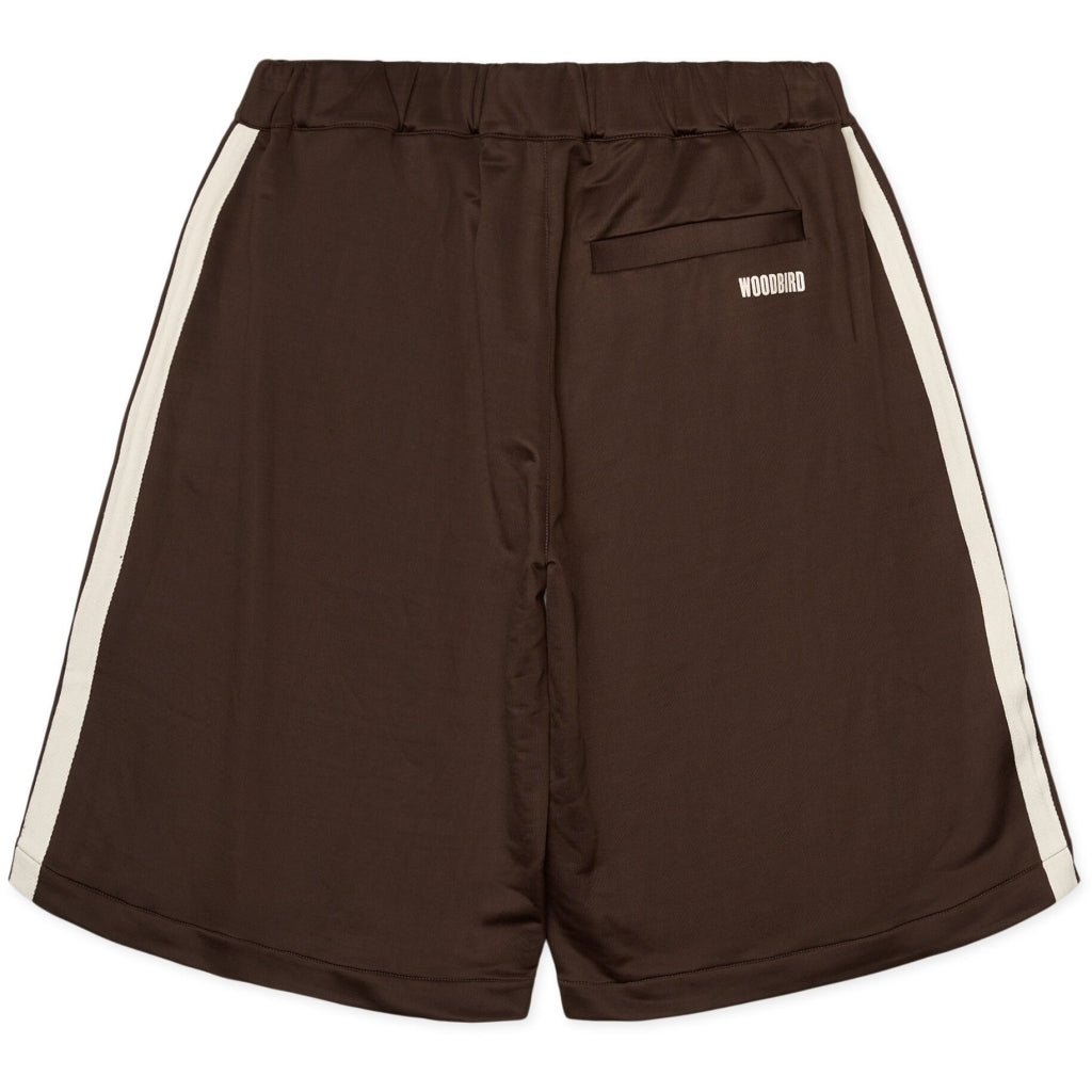 Woodbird Chang Track Shorts Dark Brown - Mojo Independent Store