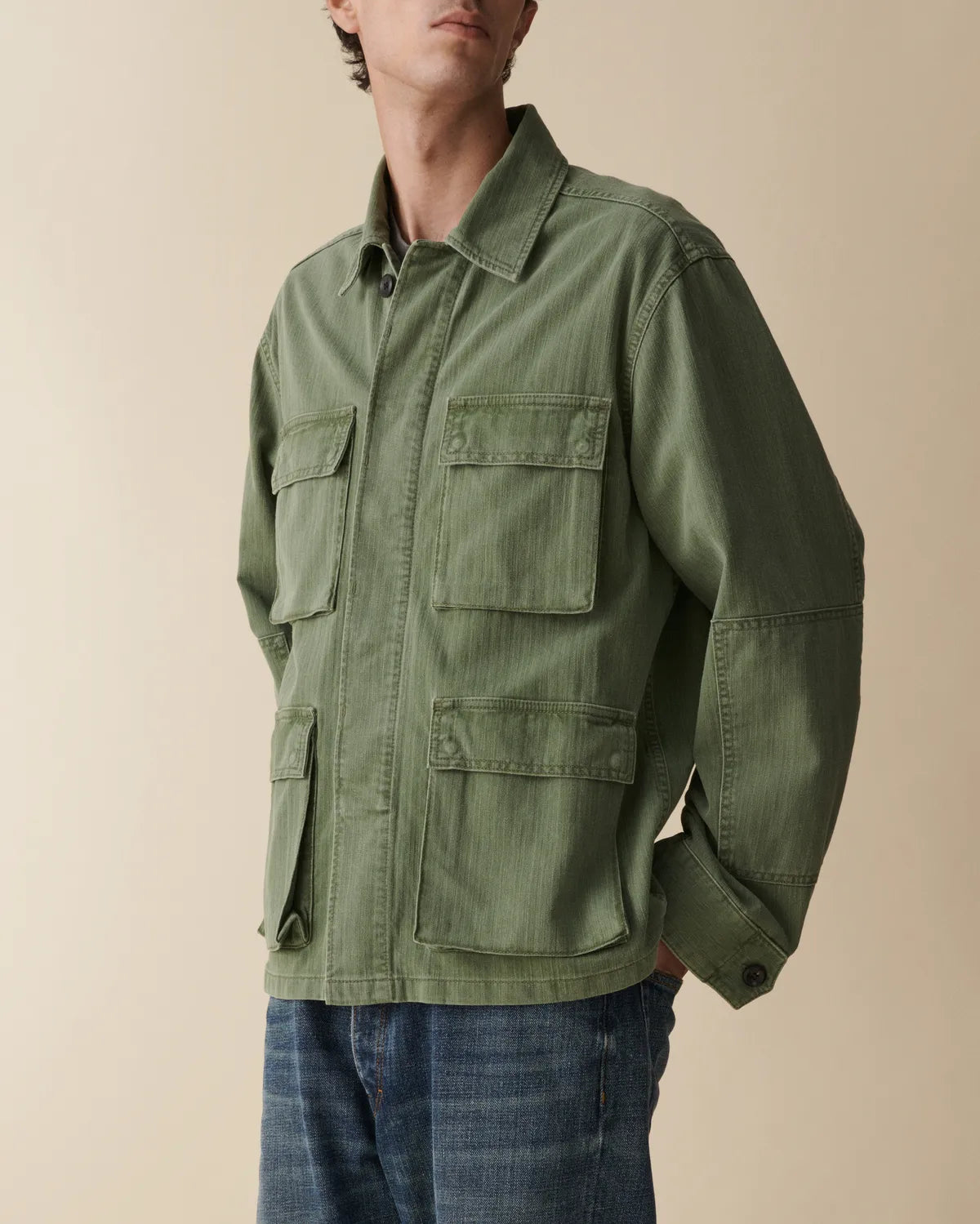 Jeanerica Luc Chevron Green - Mojo Independent Store