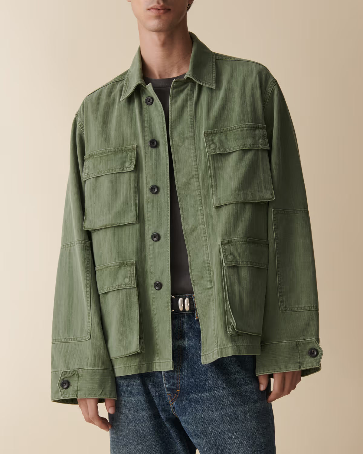 Jeanerica Luc Chevron Green - Mojo Independent Store