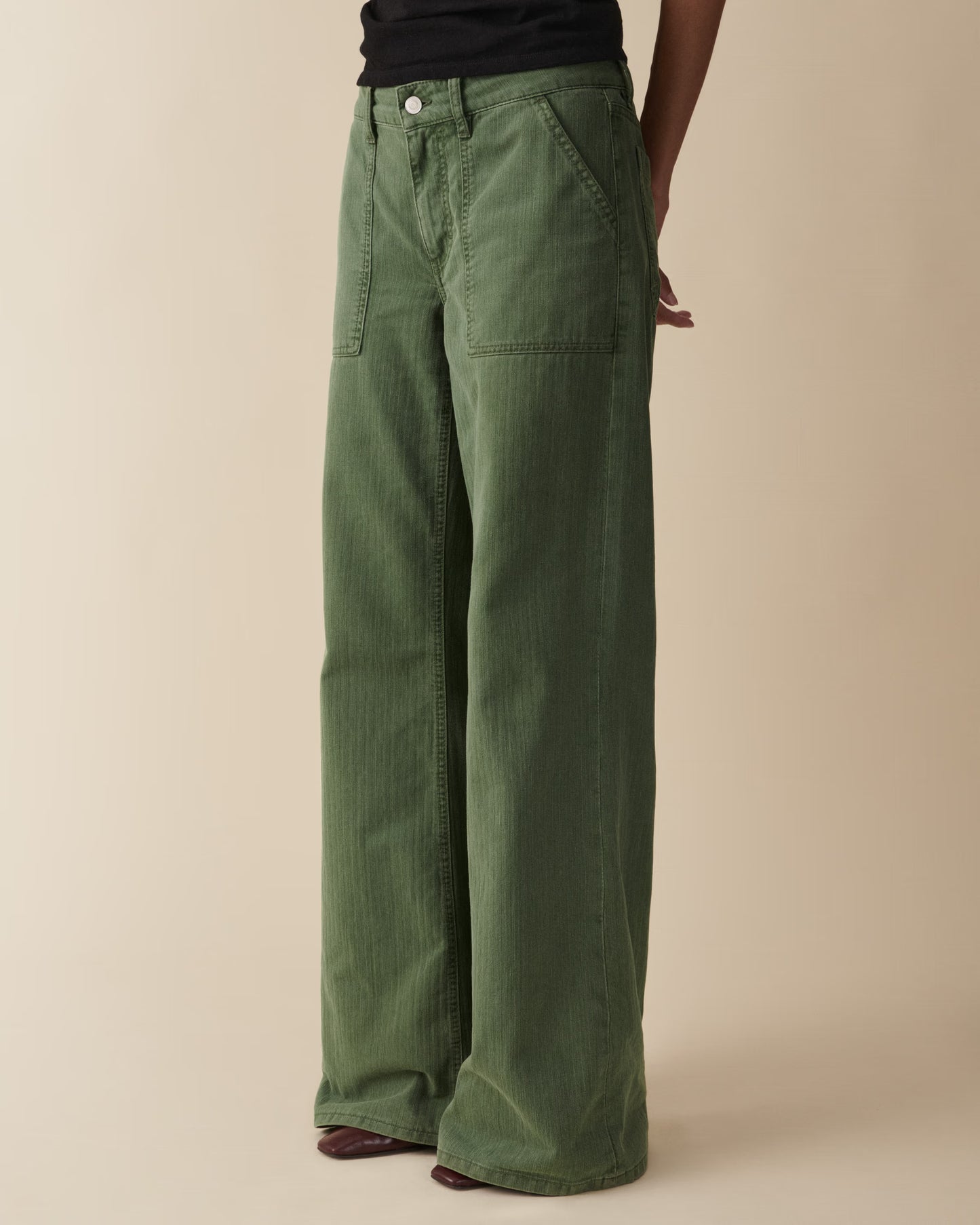Jeanerica Guell Chevron Green - Mojo Independent Store