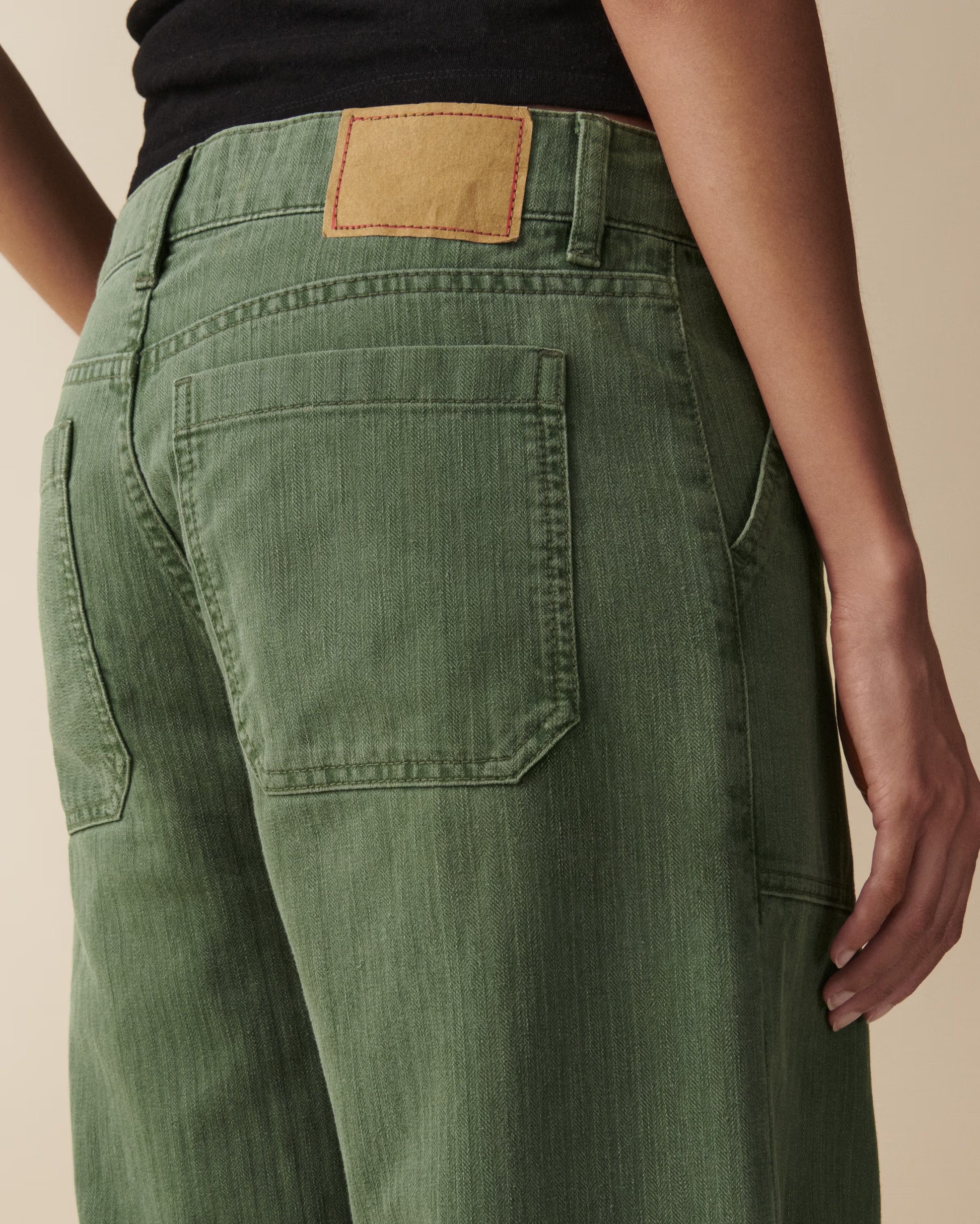 Jeanerica Guell Chevron Green - Mojo Independent Store