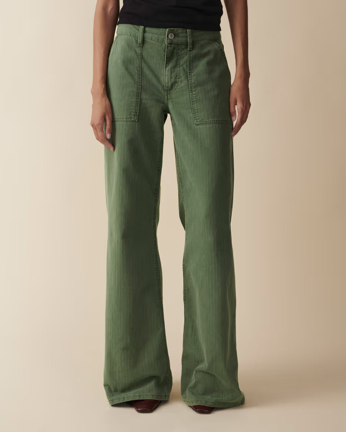 Jeanerica Guell Chevron Green - Mojo Independent Store