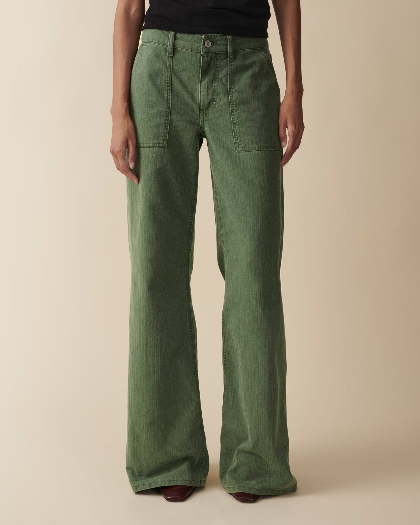 Jeanerica Guell Chevron Green - Mojo Independent Store