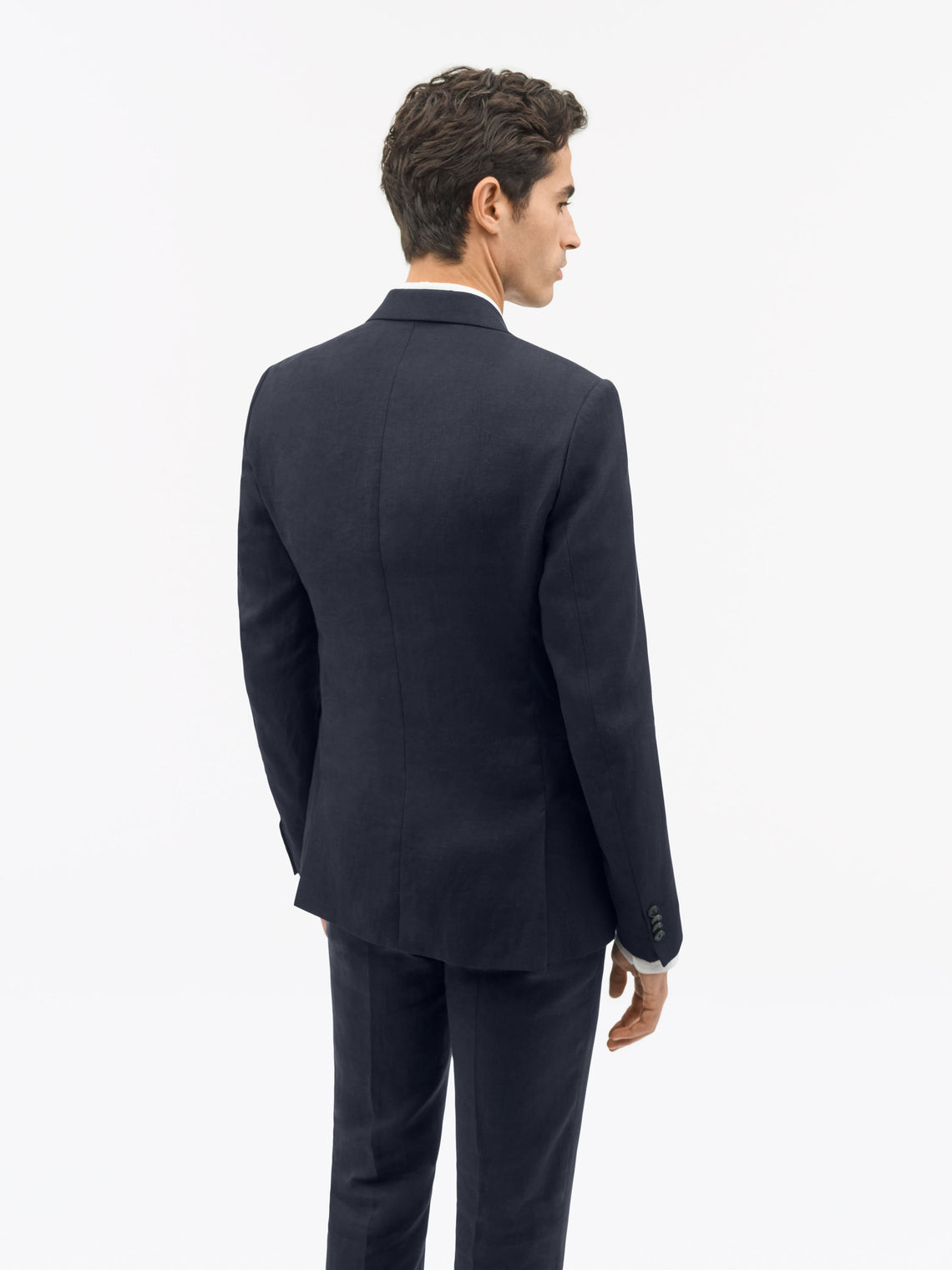 Tiger of Sweden Justin Linen Blazer Dark Blue - Mojo Independent Store