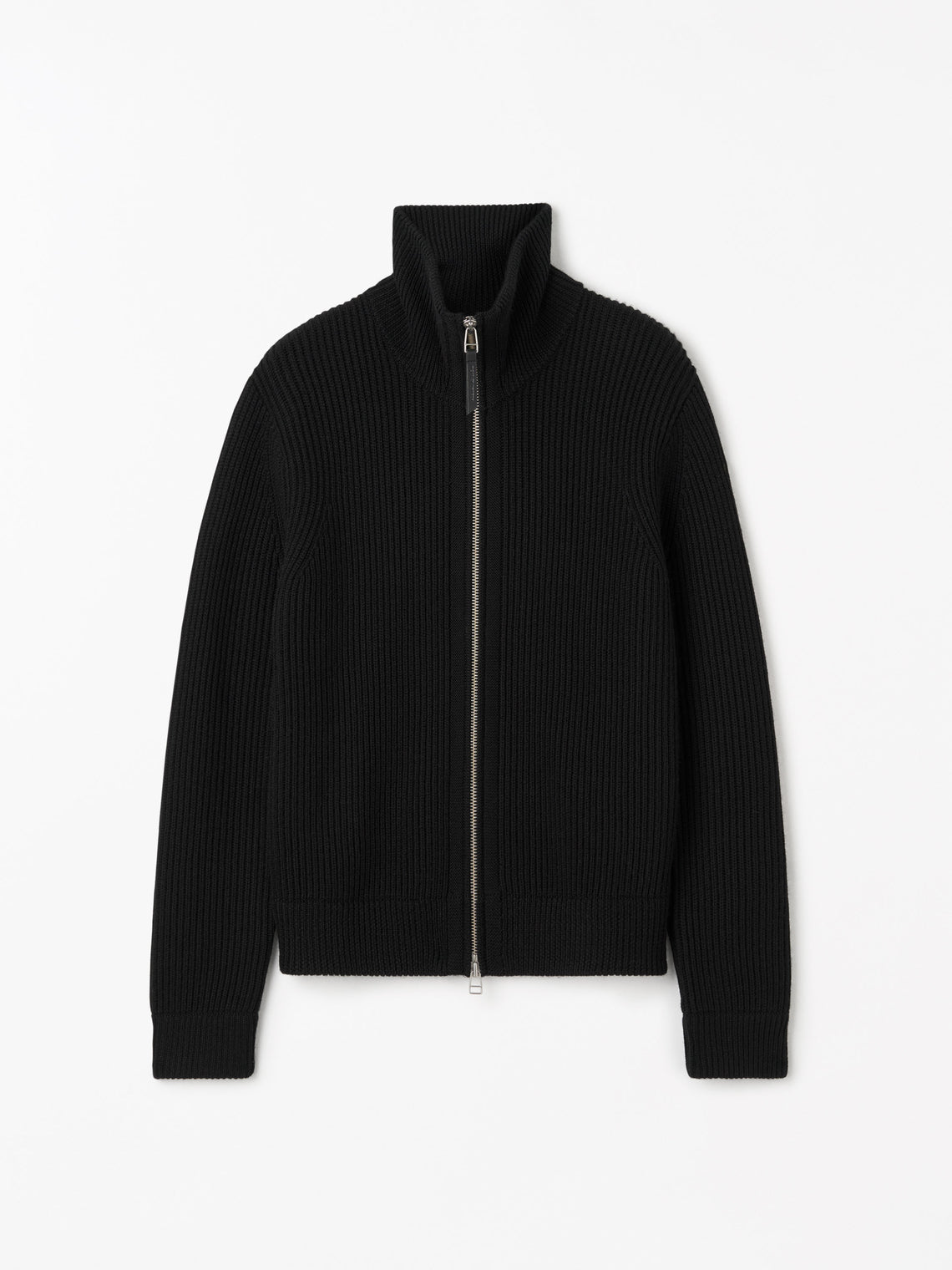 Tiger Of Sweden Niall Zip-Uo Wool Cardigan Black - Mojo Independent Store