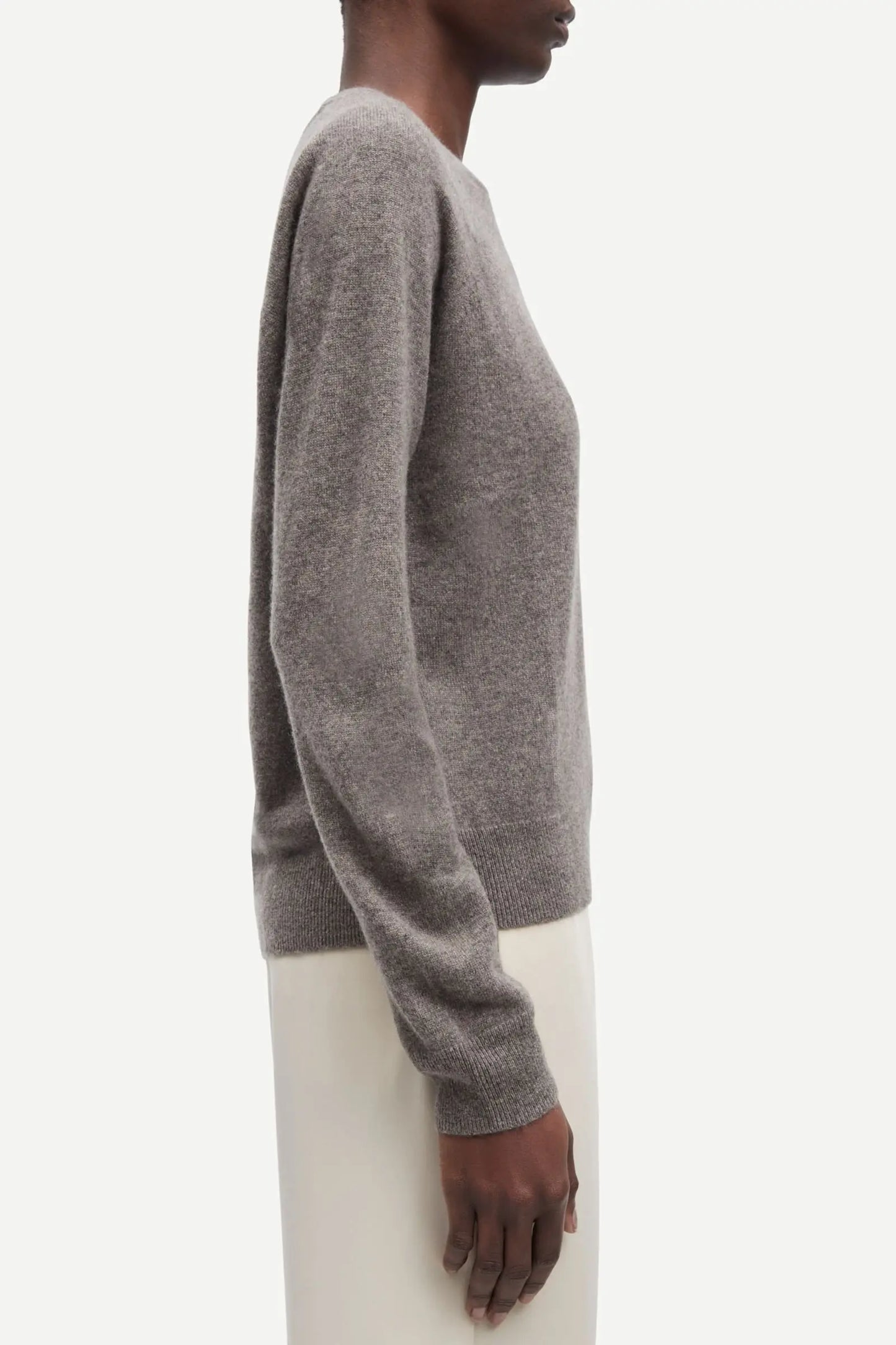 Samsøe Samsøe Boston O-Neck Grey Blue Mel