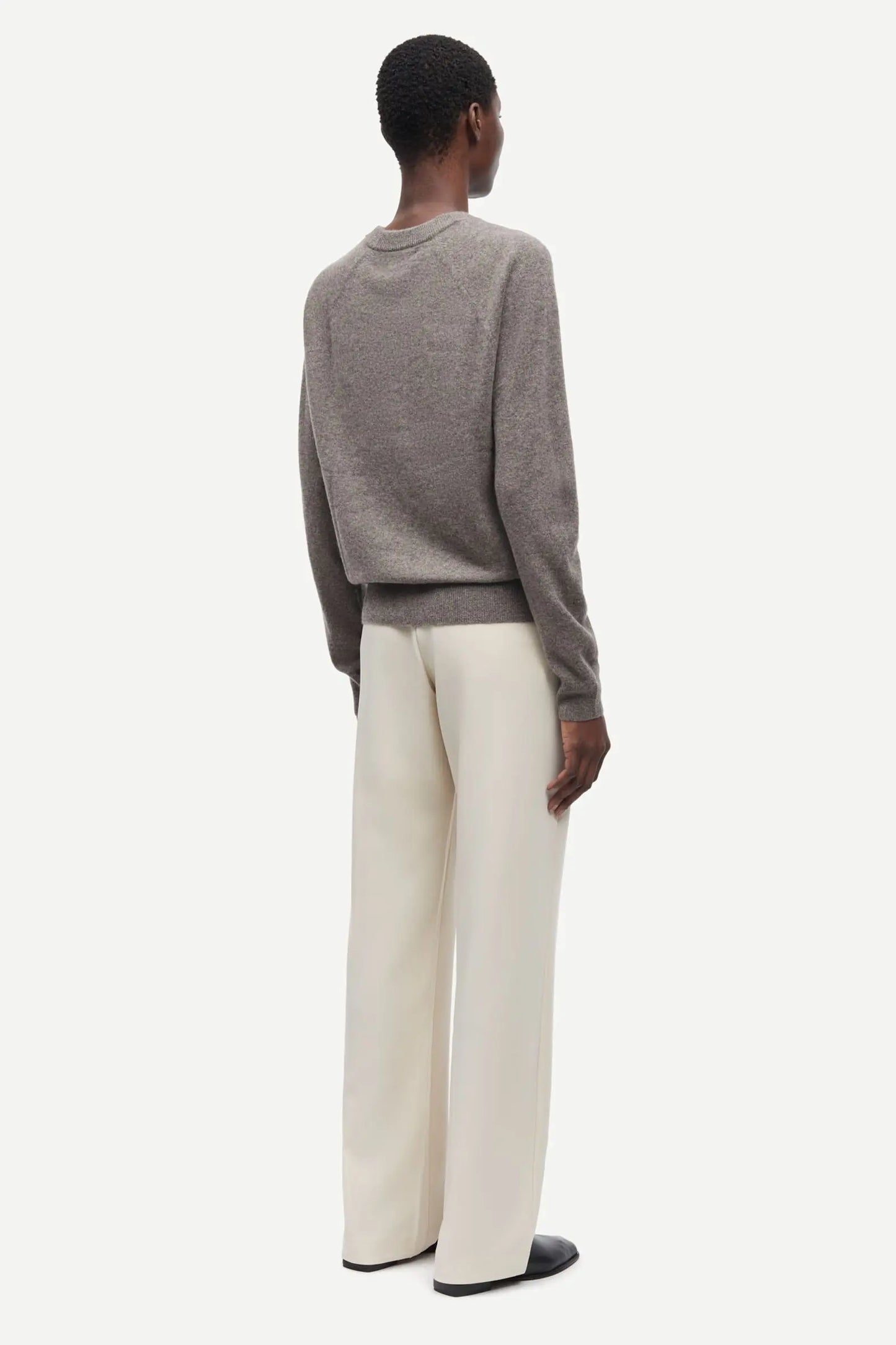 Samsøe Samsøe Boston O-Neck Grey Blue Mel