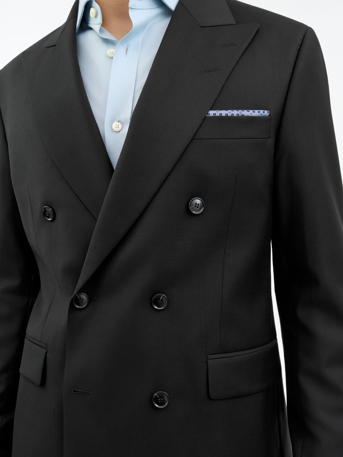 Tiger of Sweden Ease DB Double-Breasted Blazer Black - Mojo Independent Store