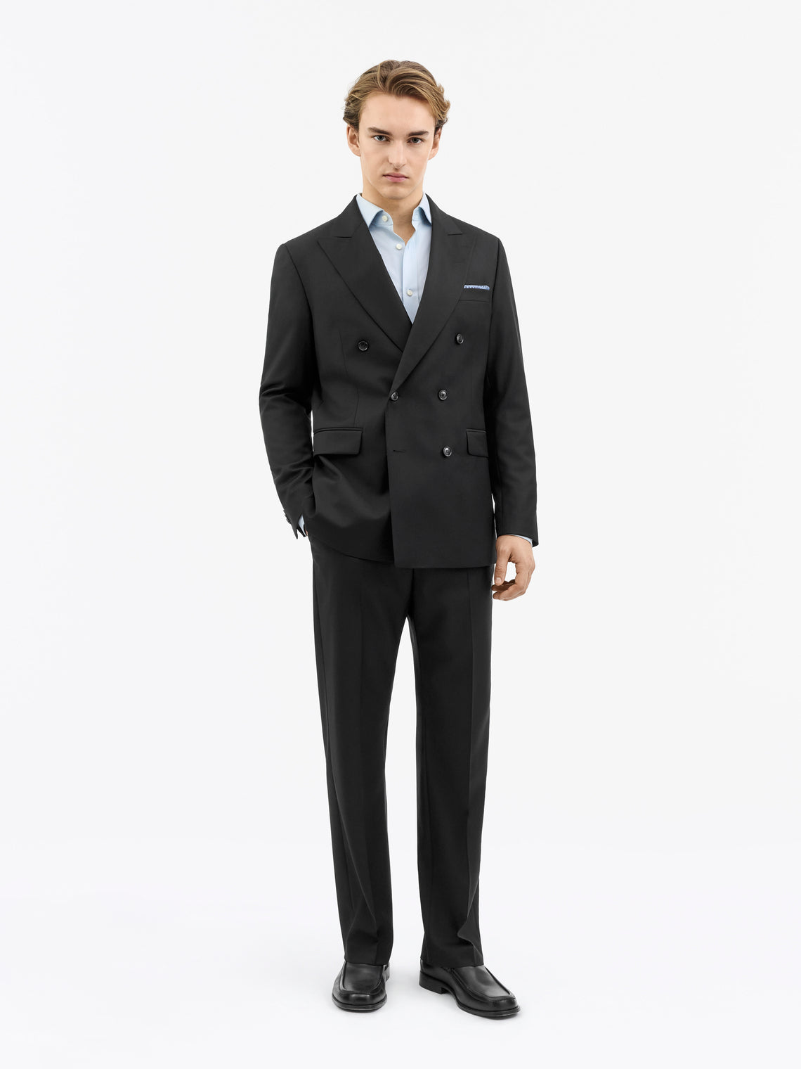 Tiger of Sweden Ease DB Double-Breasted Blazer Black - Mojo Independent Store