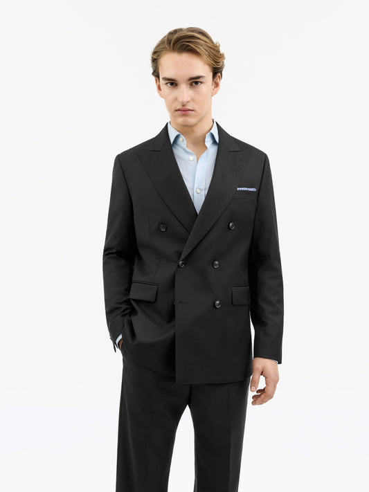 Tiger of Sweden Ease DB Double-Breasted Blazer Black - Mojo Independent Store