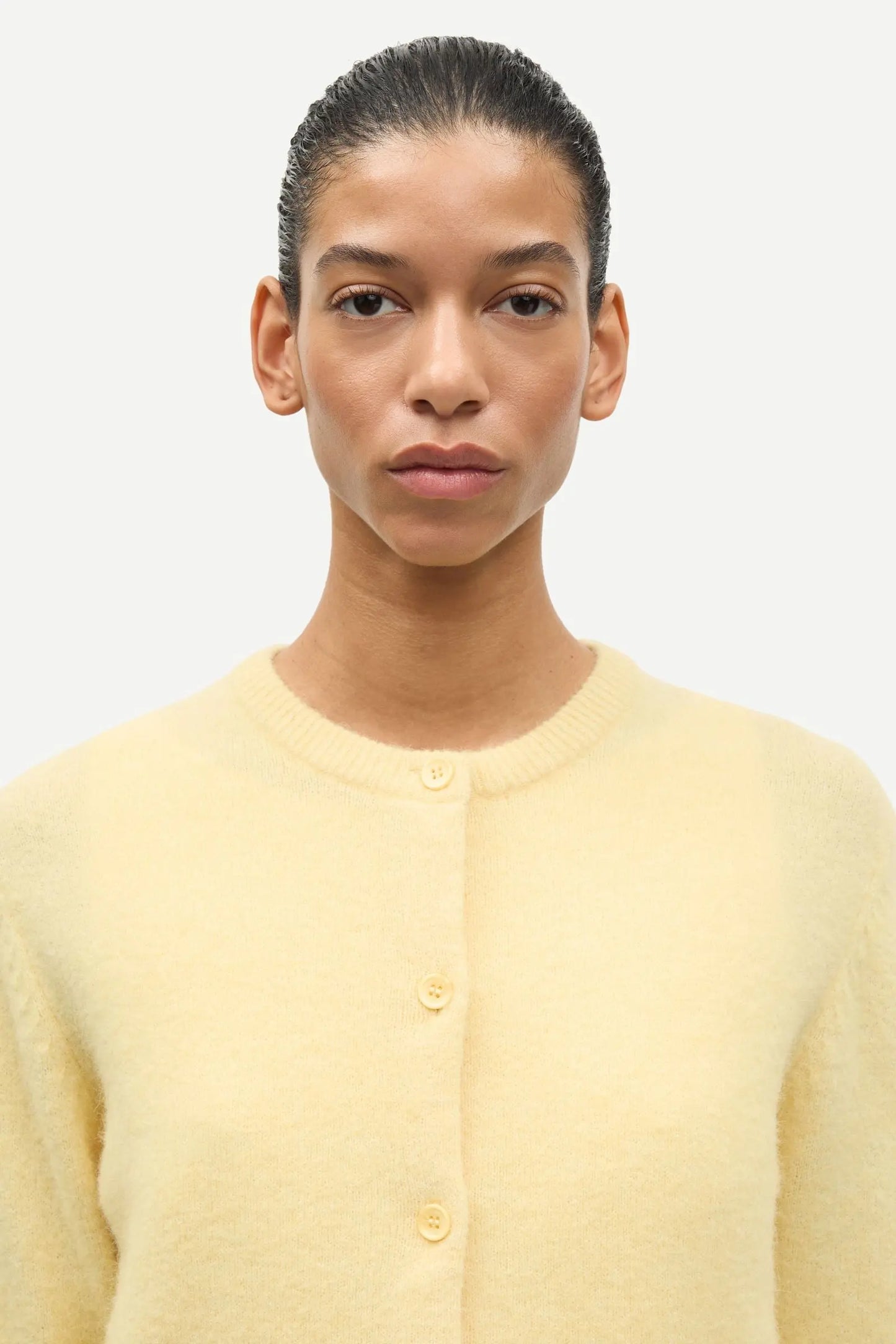 Samsøe Samsøe Nor Short Cardigan Straw - Mojo Independent Store