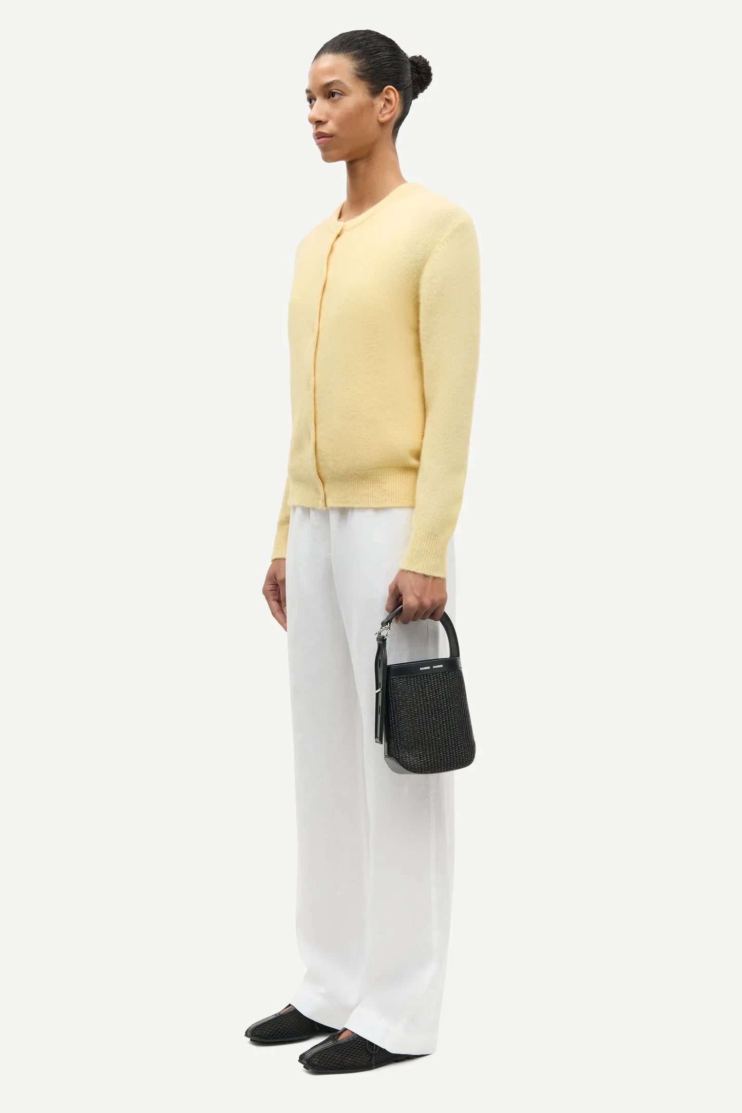 Samsøe Samsøe Nor Short Cardigan Straw - Mojo Independent Store