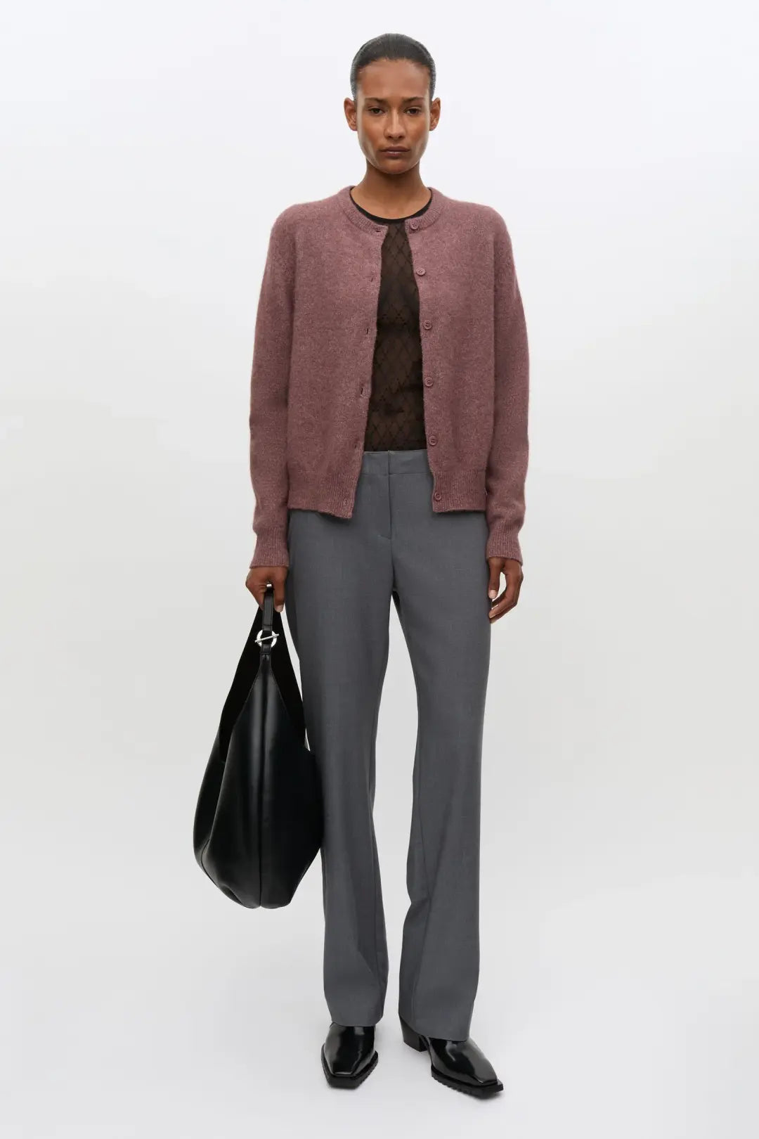 Samsøe Samsøe Nor Short Cardigan Rose Taupe - Mojo Independent Store