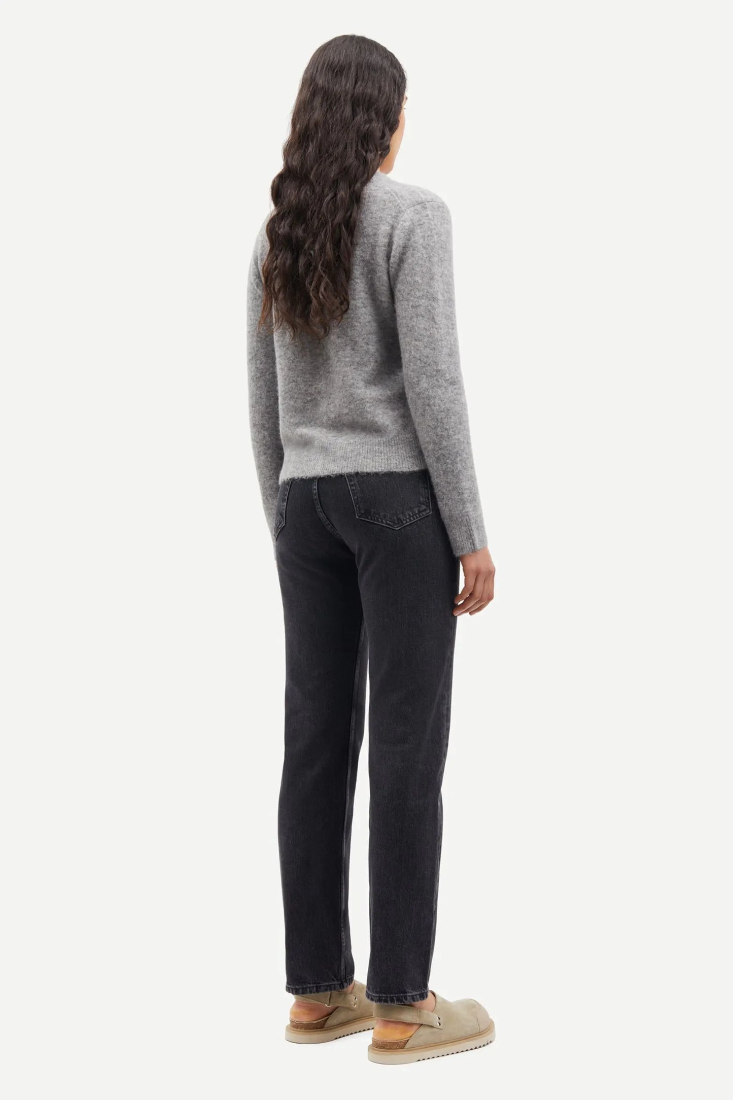 Samsøe Samsøe Nor Short Cardigan Grey Mel